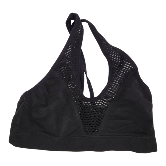 Victoria's Secret Other - Victoria Sport Deep V Neck Sport Bra Black Large Racerback